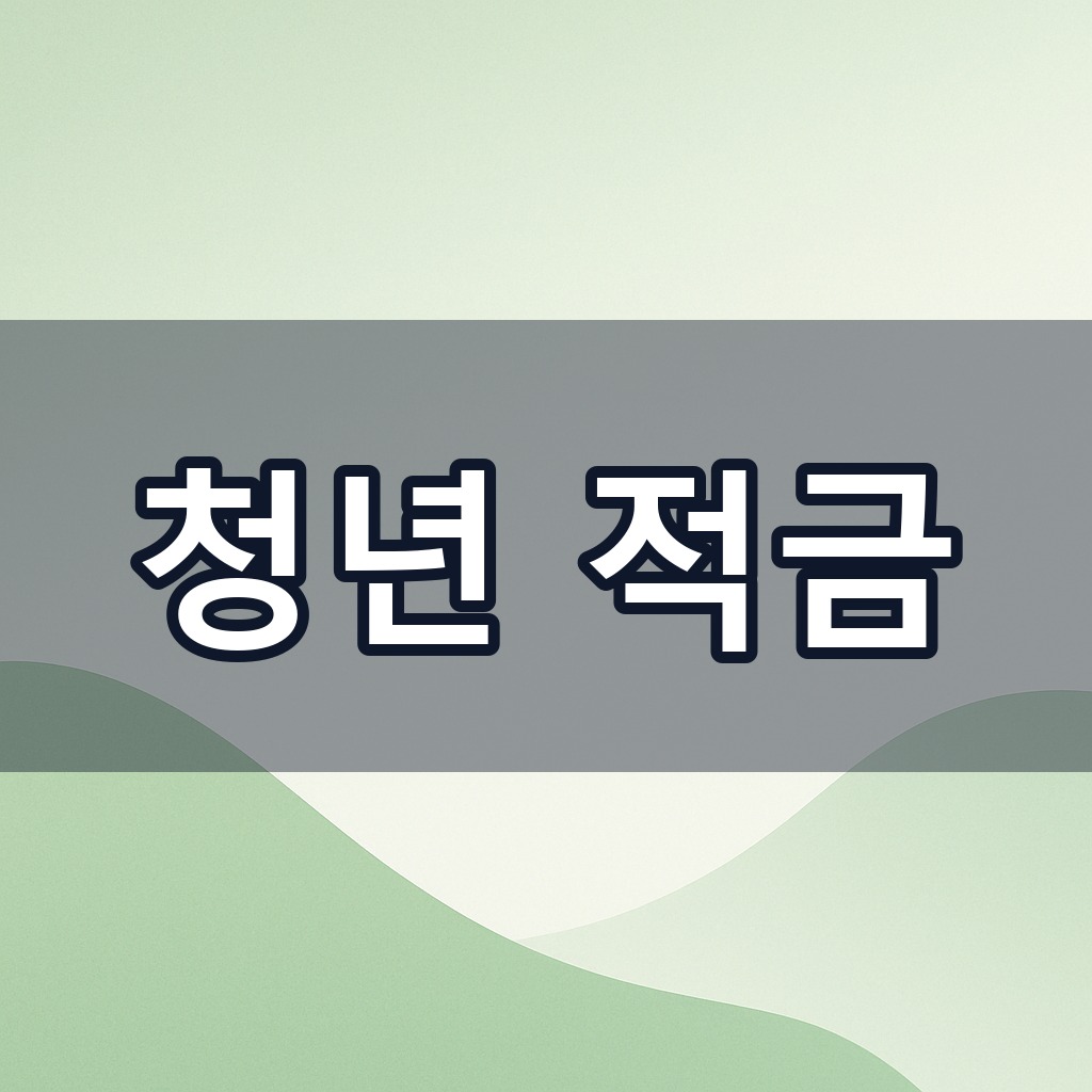 청년 적금